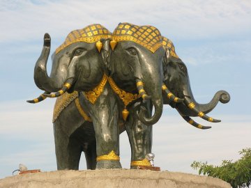 Erawan Statue In Thailand
